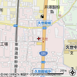 京都府京都市南区久世殿城町88周辺の地図