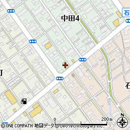 東海三菱ＳＢＳ通り中田店周辺の地図
