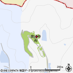 奥山寺周辺の地図