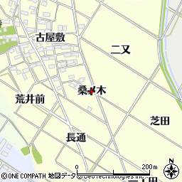 愛知県岡崎市東本郷町（桑ノ木）周辺の地図