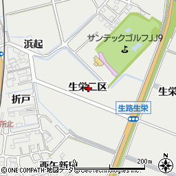 愛知県知多郡東浦町生路生栄二区周辺の地図