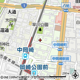 中岡崎法律事務所周辺の地図