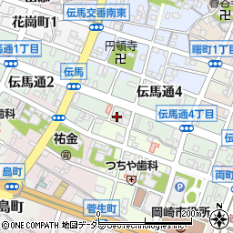 乙川屋 うなぎ店周辺の地図