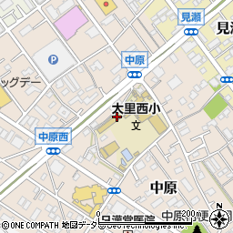 静岡市　大里西児童クラブ周辺の地図