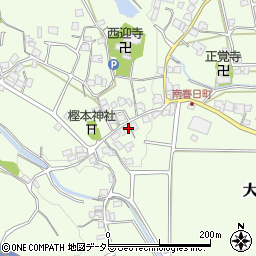 京都府京都市西京区大原野南春日町387周辺の地図