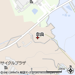 愛知県岡崎市高隆寺町奈良周辺の地図