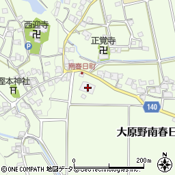 京都府京都市西京区大原野南春日町427-2周辺の地図