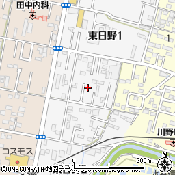 三重県四日市市東日野周辺の地図
