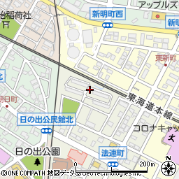 愛知県安城市法連町11周辺の地図