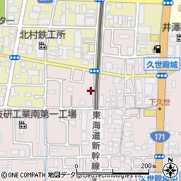京都府京都市南区久世殿城町68周辺の地図