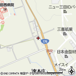 兵庫県三田市東本庄1110周辺の地図