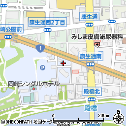 愛知県岡崎市康生町682周辺の地図