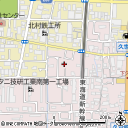 京都府京都市南区久世殿城町64周辺の地図