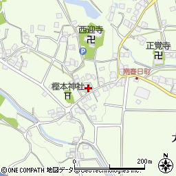 京都府京都市西京区大原野南春日町627周辺の地図