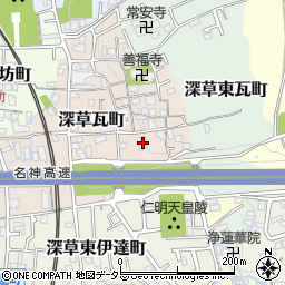 京都府京都市伏見区深草瓦町91周辺の地図