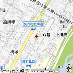 ほっともっと 岡崎矢作町店周辺の地図