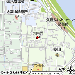 西圓寺周辺の地図
