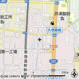 京都府京都市南区久世殿城町82周辺の地図