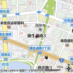 康生医院周辺の地図