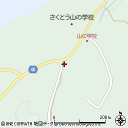 岡山県美作市万善85周辺の地図