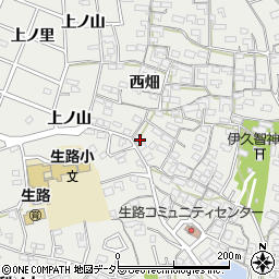 愛知県知多郡東浦町生路西畑77周辺の地図