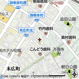 愛知県安城市御幸本町17周辺の地図