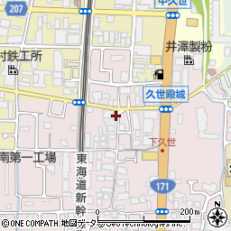 京都府京都市南区久世殿城町76周辺の地図