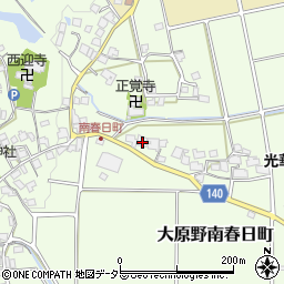 京都府京都市西京区大原野南春日町506周辺の地図