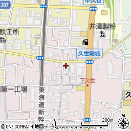 京都府京都市南区久世殿城町81周辺の地図