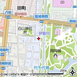 愛知県岡崎市康生町343周辺の地図