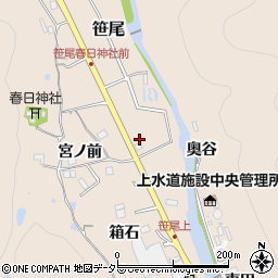 兵庫県川辺郡猪名川町笹尾高町周辺の地図