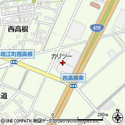愛知県刈谷市小垣江町西高根210周辺の地図