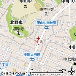 愛知県岡崎市中町栄通周辺の地図