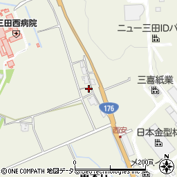兵庫県三田市東本庄2524周辺の地図