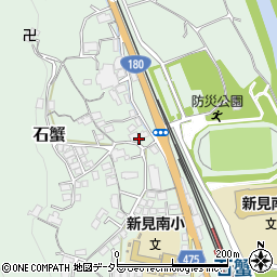 岡山県新見市石蟹481周辺の地図