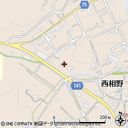 兵庫県三田市西相野387周辺の地図