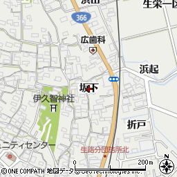 愛知県東浦町（知多郡）生路（坂下）周辺の地図