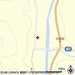 広島県庄原市比和町木屋原481周辺の地図