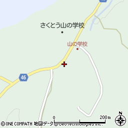 岡山県美作市万善87周辺の地図