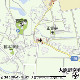 京都府京都市西京区大原野南春日町496周辺の地図