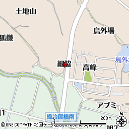 愛知県知多市日長細脇周辺の地図