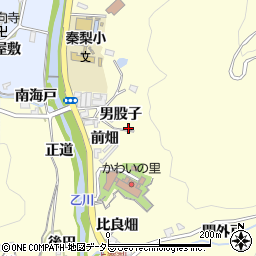 愛知県岡崎市秦梨町男股子周辺の地図