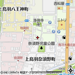 京都府京都市南区上鳥羽南岩ノ本町107周辺の地図