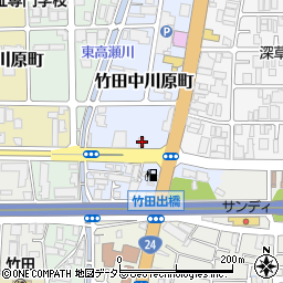 京都府京都市伏見区竹田中川原町393周辺の地図