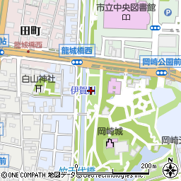 伊賀川周辺の地図