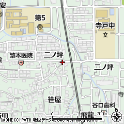 京都府向日市寺戸町二ノ坪周辺の地図