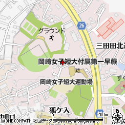 愛知県岡崎市欠町狐ケ入13周辺の地図