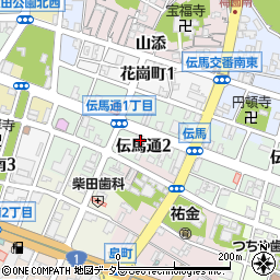 大漁丼家 岡崎中央店周辺の地図