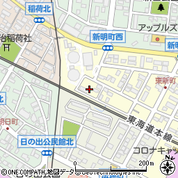 愛知県安城市東新町2周辺の地図