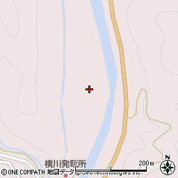 愛知県新城市横川上滝周辺の地図